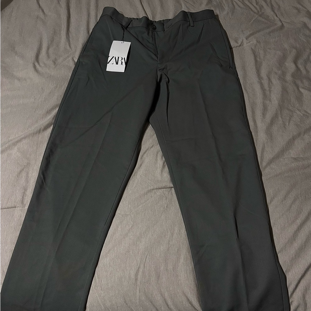 Zara Men's Dark Gray Dress Pants